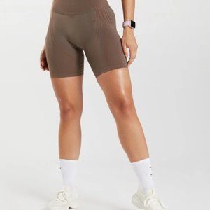 Gymshark Apex Seamless Shorts | Truffle Brown/Cherry Brown, XS